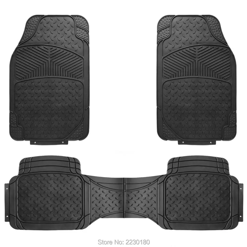 Car Floor Carpet Dash Mat Car Truck Interior Parts 3pc Universal