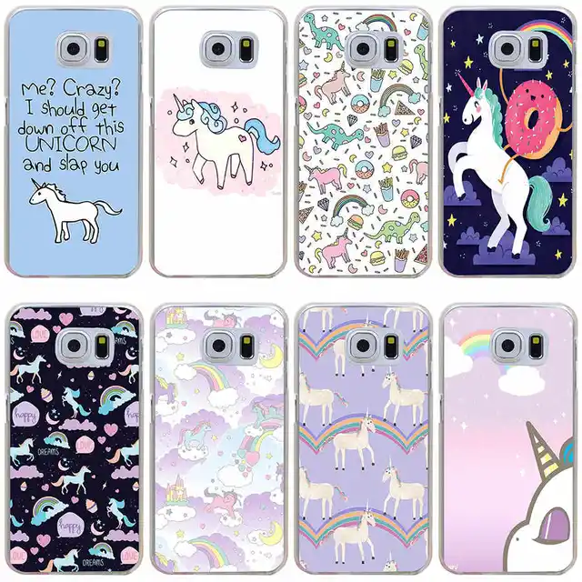 cover samsung s7 edge unicorno