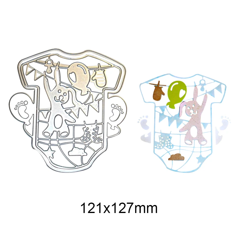 

Cute Baby Clothes Bear Metal Cutting Dies Embossing Template Stencils for DIY Crafts Scrapbook Album Frame Photo Cards