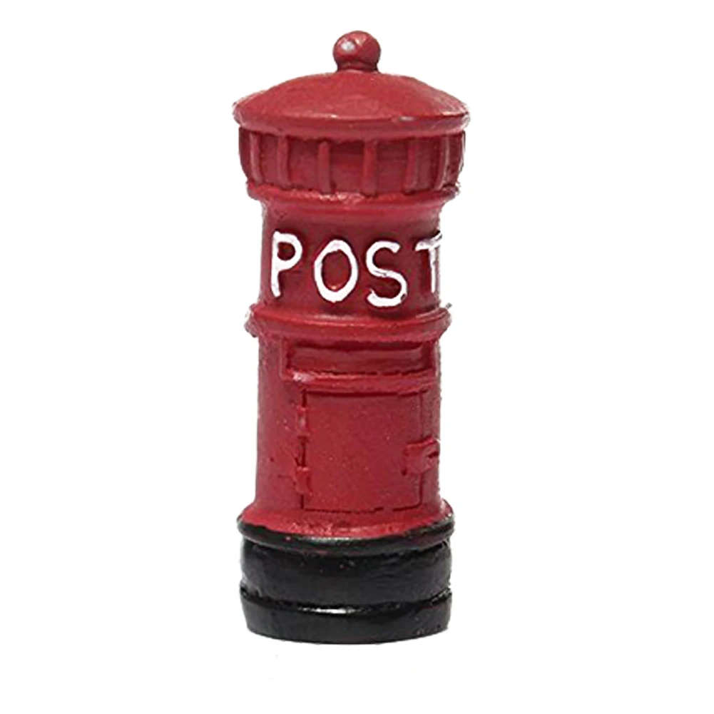 

3.5X1.5Cm Mail Box Model Miniature Toy Model Diy Kits Hand Made Decoration Toy Red Colorful