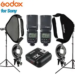 Godox TT600 Камера Flash X1T-S 60x60 см Вспышка Softbox 2 м свет Стенд Kit с S-Тип Кронштейн Держатель для sony фотостудия комплект