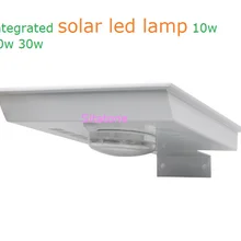 Новейший 10 Вт 20 Вт 30 Вт все в одном Интегрированный Солнечный светодиодный уличный свет с датчиком для сада