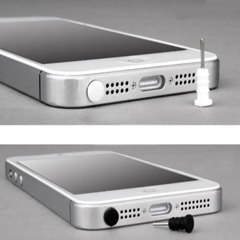 10 компл. Противопылевой колпачок для наушников Пробка для iPhone 5 5S 6 6S силиконовая Пылезащитная заглушка 70