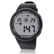 XONIX Мужские Спортивные Часы Цифровой Водонепроницаемый 100 м Chrono Self Calibrating Силиконовый Ремешок Многофункциональный Плавать Открытый Наручные Часы