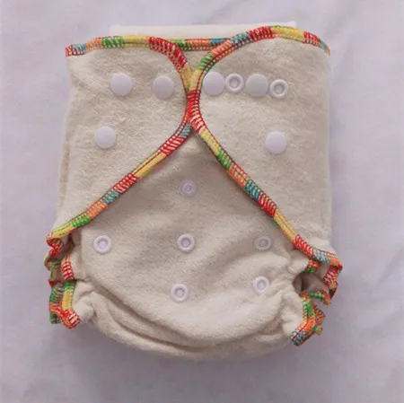 

Free Shipping Cloth Diapers Hight Quality Hemp/Organic Cotton Fitted Cloth Diaper & TWO Inserts One Size Fits Double Rows Snaps
