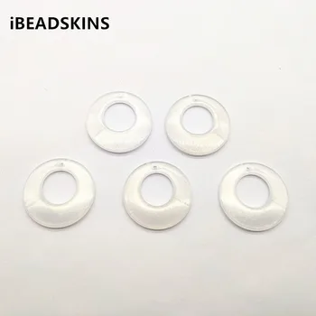 

New arrival 38mm 150pcs/lot clear Acrylic Built-in glitter powder round-shape beads for jewelry DIY making