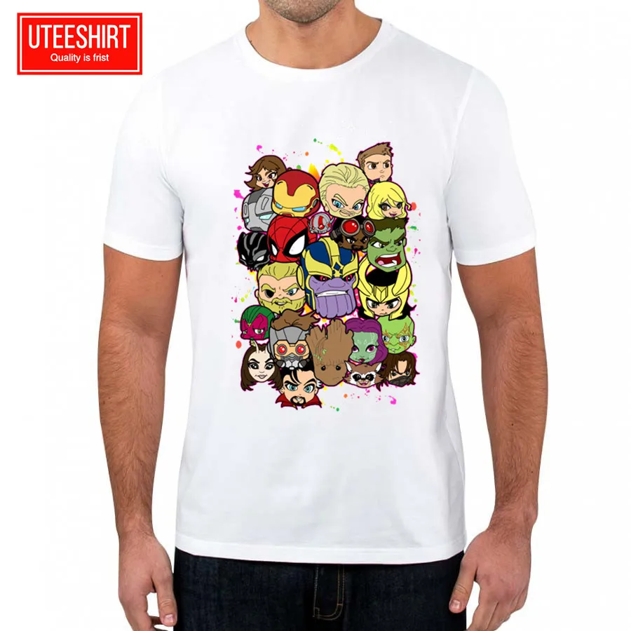 

Men's Avengers Infinity War Thanos Comic Badass Artsy Unisex Short Sleeve O-Neck Harajuku Tshirt Women Summer Casual T Shirt