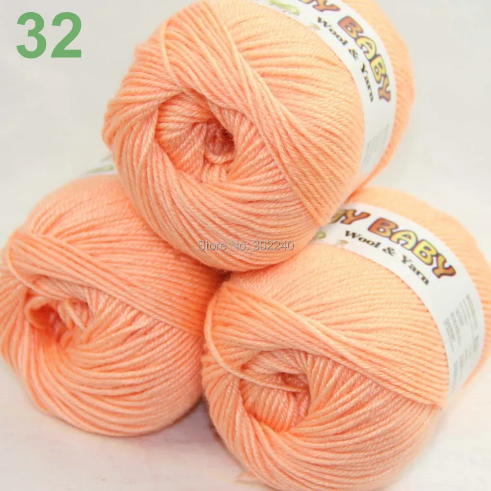 LOT of 3 Skeins x 50gr DK Silk wool cashmere BABY Hand Knitting Yarn