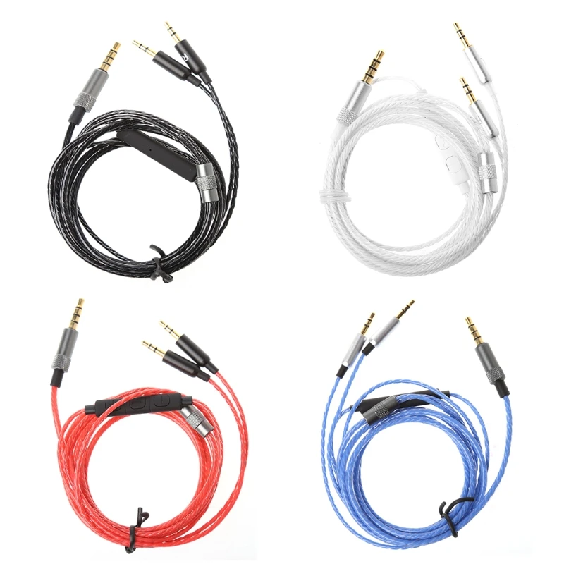 OOTDTY Headphone Audio Cable 3.5mm Jack Replacement Headphone Audio