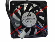 Free Shipping For DELTA EFB0612HA, -AR08 DC 12V 0.18A, 3-wire 4-pin 120mm 60x60x10mm Server Square cooling fan