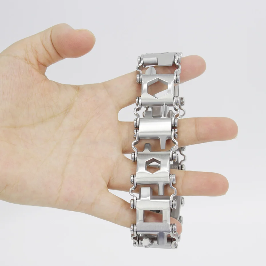 Beste YINGTOUMAN Vrouwen Lady Wearable Loopvlak multifunctionele Armband Band multifunctionele Schroevendraaier Outdoor Emergency Kit Multi Tool