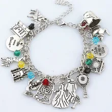 Фильм Once Upon A Time Красавица и Чудовище разбитая чашка брелок горшочек Девушки Женщины Браслеты и браслеты кулон ювелирные изделия браслет