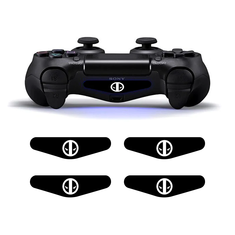 4 шт./лот светодиодный контроллер PS4 светильник стикер бар пользовательские наклейки для Playstation Gampad контроллер кожи для PS4 контроллер Duals