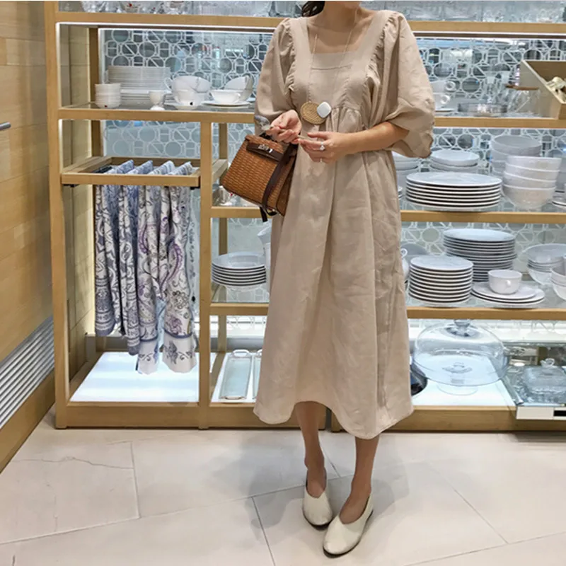 USプーマ コブラ 19マスターズ仕様 カモポロ グレーL 特注刺繍入り 新品1円～ LIZHIQI 韓国ブランド 韓国レディース服 綿素材のワンピース