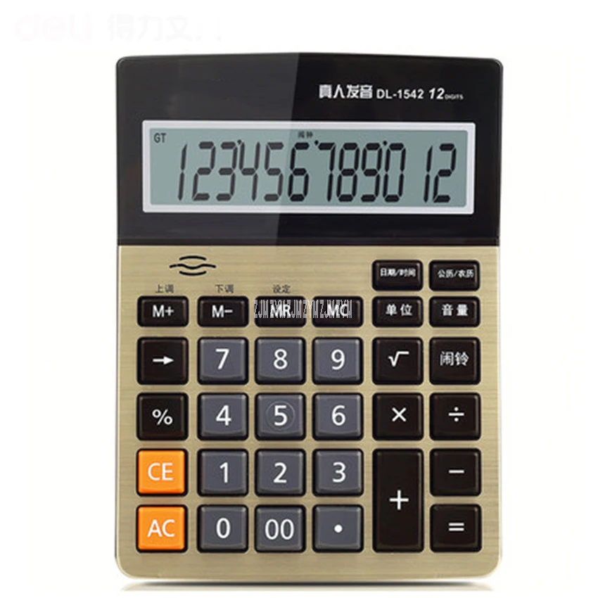صوت حاسبة الأعمال المكتبية 1542A 12-digit screenbutton multifunction كبير حاسبة كمبيوتر الطالب أدى الشاشة المواد صوت حاسبة الأعمال المكتبية 1542A 12-digit screenbutton multifunction كبير حاسبة كمبيوتر الطالب أدى الشاشة المواد