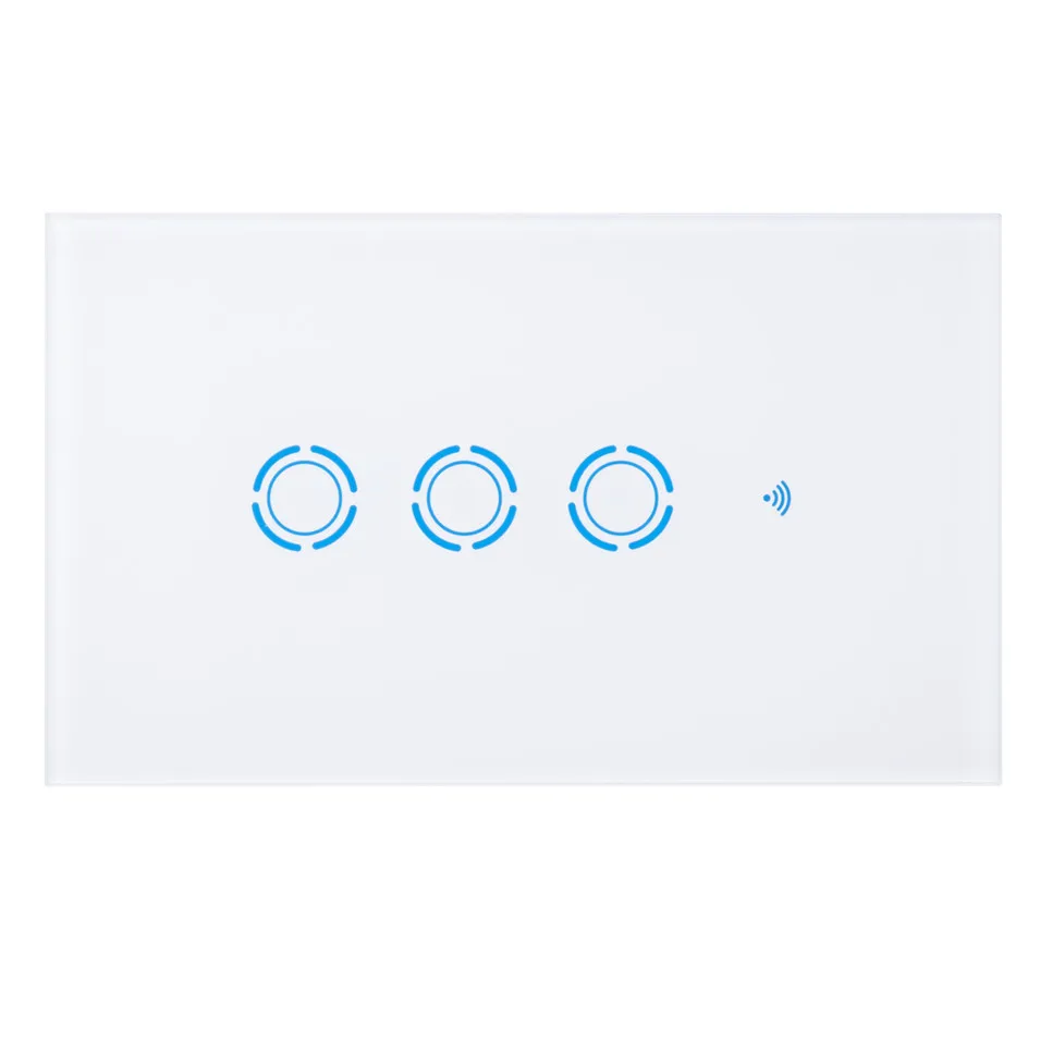 New Ewelink App US Type 1 gang wall light wifi switch, touch control panel, wifi remote control via smart phone, work with Alexa-5