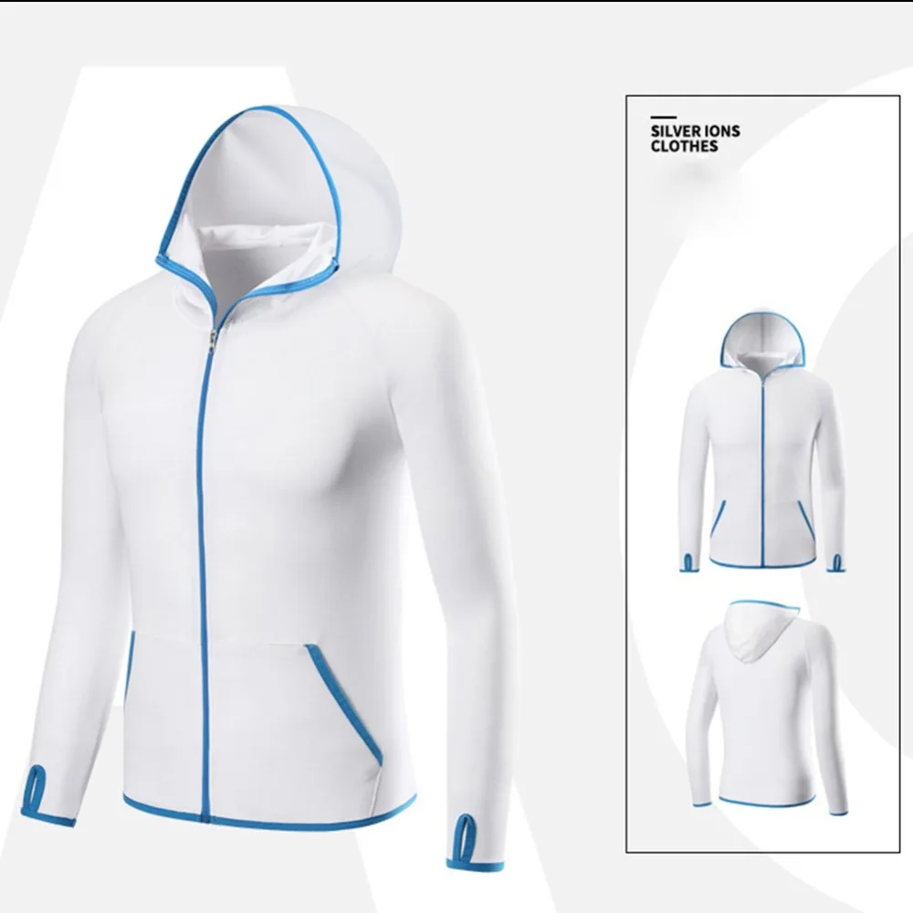 

summer Sun-protective Fishing Clothing Ice Silk Breathable Hooded Waterproof Quick-Drying Fishing Shirt For Cycling Clothes