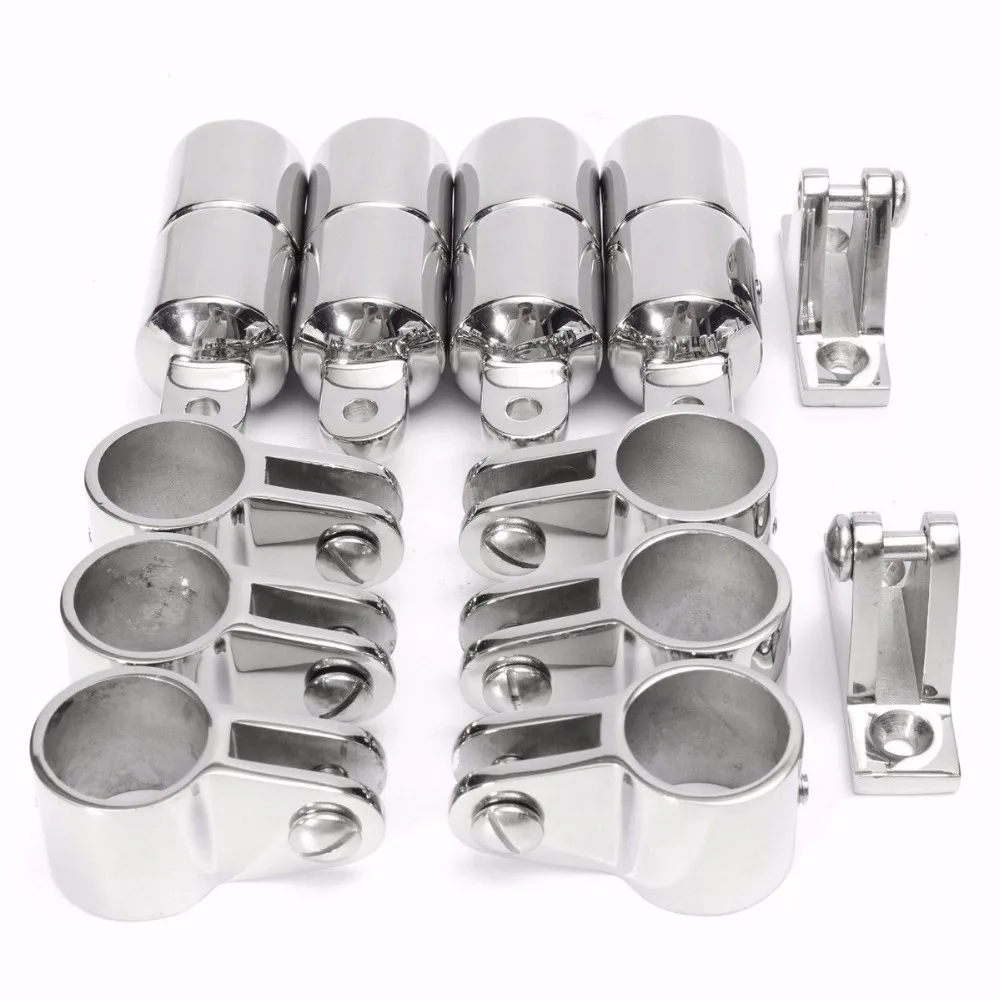 Marine Boat 316 Stainless Steel Bimini Top Hardware Fitting Set 4 Bow 1