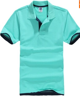 Бренд Camisa PoloShirt, Мужская Дизайнерская хлопковая рубашка, мужские футболки с коротким рукавом, спортивные футболки, футболки для тенниса размера плюс, XXXL, Blusas, топы - Цвет: ailv