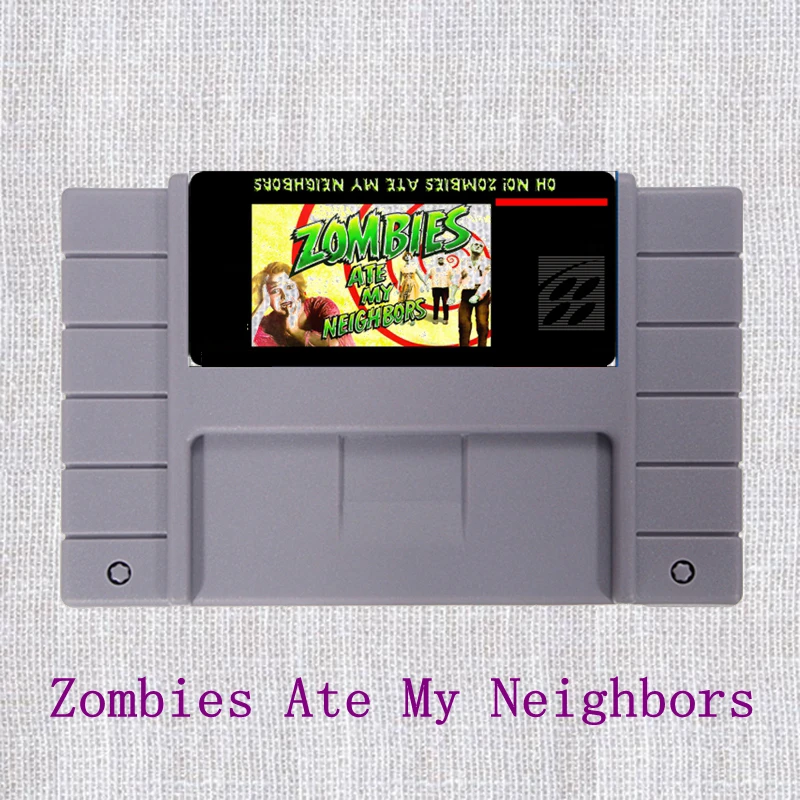 Zombies Ate My neighers 16 бит NTSC большая серая игровая карта для США версия игровой плеер