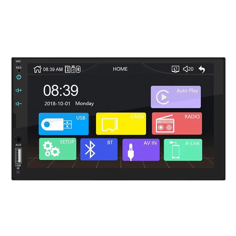 

AUTOECHO 7 Inch 2 DIN Auto CarPlay Touch Screen Stereo FM Radio Bluetooth MP5 Player For Android/IOS Mirror Connection Car Play