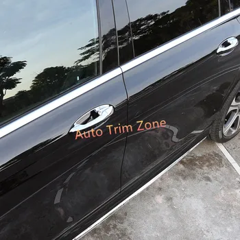 

4pcs ABS Plastic Exterior ABS Door Handle Bowl Cover Trim For Mercedes Benz E-Class W213 2016 2017