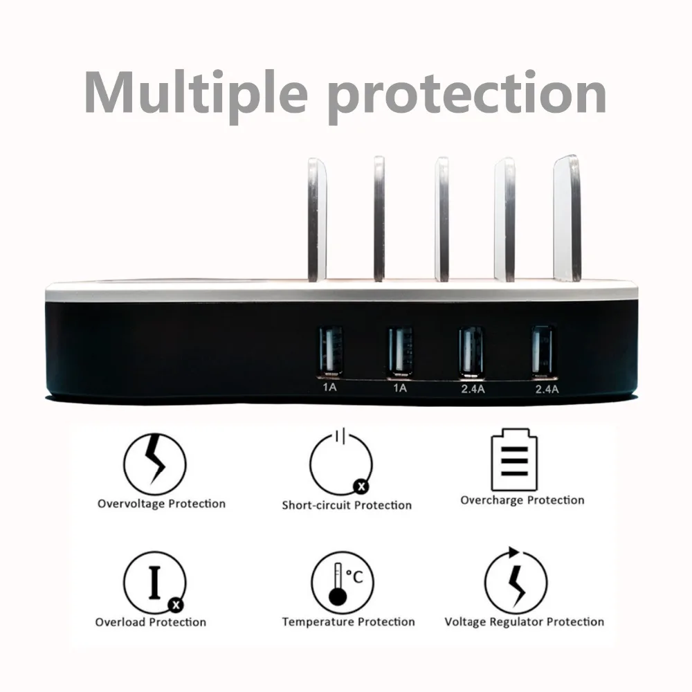 Mobile Phone Holder Porous Usb Charging Wireless Charging Bracket Charging Dock For Smart Phones