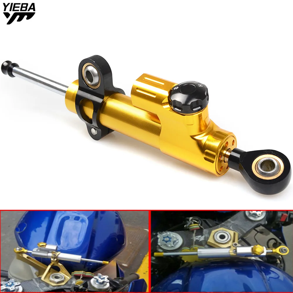 Universal Aluminum Motorcycle Damper Steering Stabilize Control FOR Suzuki GSX-R GSXR 600 GSXR 750 GSXR 1000 CBR500R CB500F Z800