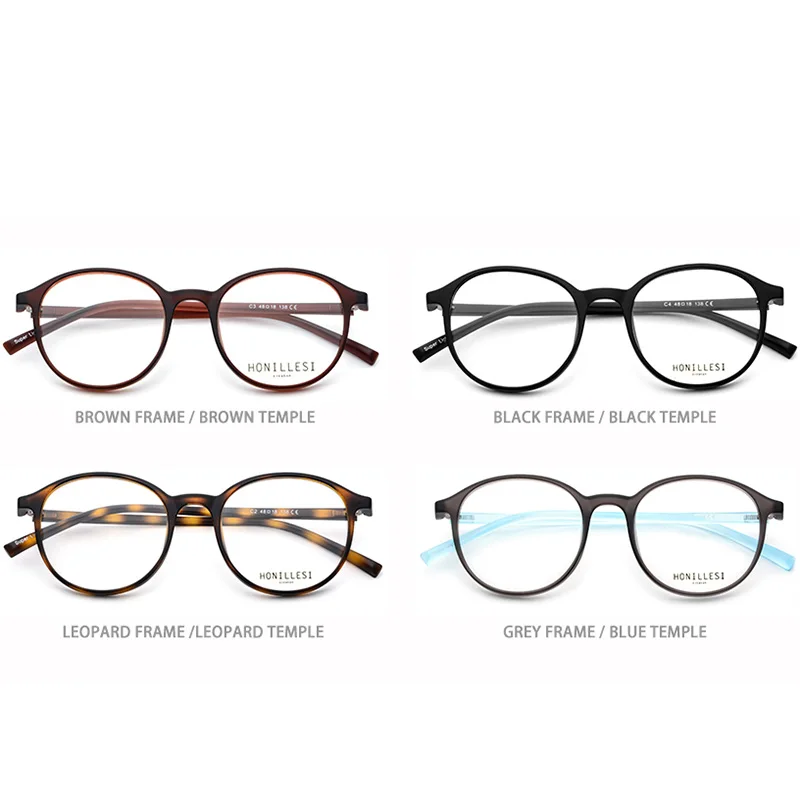 TR90 оптические очки, оправа для женщин, очки по рецепту, мужские, близорукость, винтажные круглые прозрачные очки, ультралегкие очки