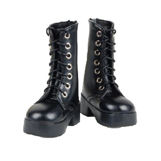 

1/4 BJD shoes boots top back zip top MSD DOD LUTS black