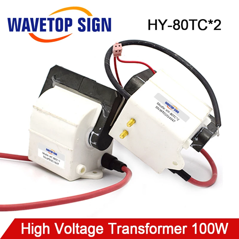 

High Voltage Flyback Transformer HY-80TC*2 100W use for 100W Laser Power Supply