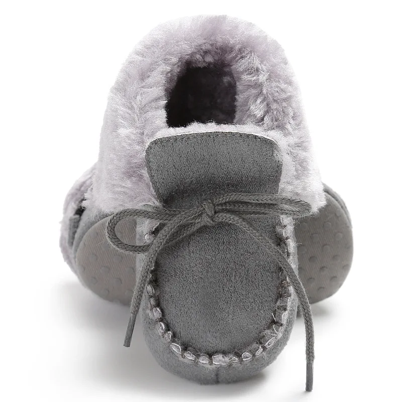 Sapatos de Bebê Sapatos de Pele de lã Meninas do Bebê Botas de Pele Botas de Bebê Inverno Botas Crianças Quentes Carneiro Couro Genuíno Menino 45 High Quality Mamãe e Bebê