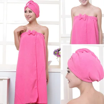 

Soft Microfiber Bath Towel Magic Absorbent Hair Dry Quick-drying Spa beach towel Bathrobe Towels For Women Girls toalha de banho