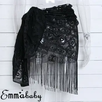 

2019 Newest Fashion Women's Summer Pareo Sarong Beach Swimwear Cover Up Scarf Wrap Skirts
