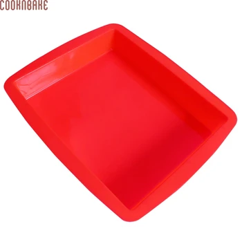 

COOKNBAKE Large Rectangular Silicone Bakeware Cake Mold Toast Bread Mold