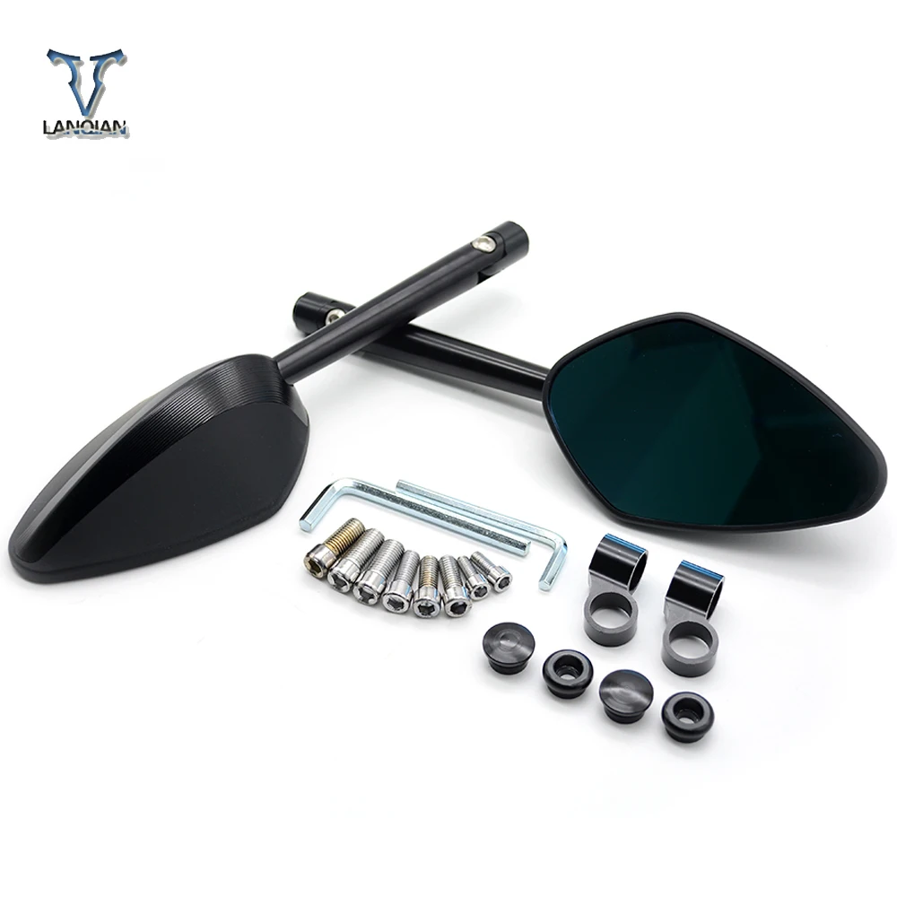 

Universal CNC Motorcycle Rearview Mirrors Rear View Side Mirror For Yamaha FZ-07 fz07 xj6 n /xj6 diversion fz6r FZ8 mt07