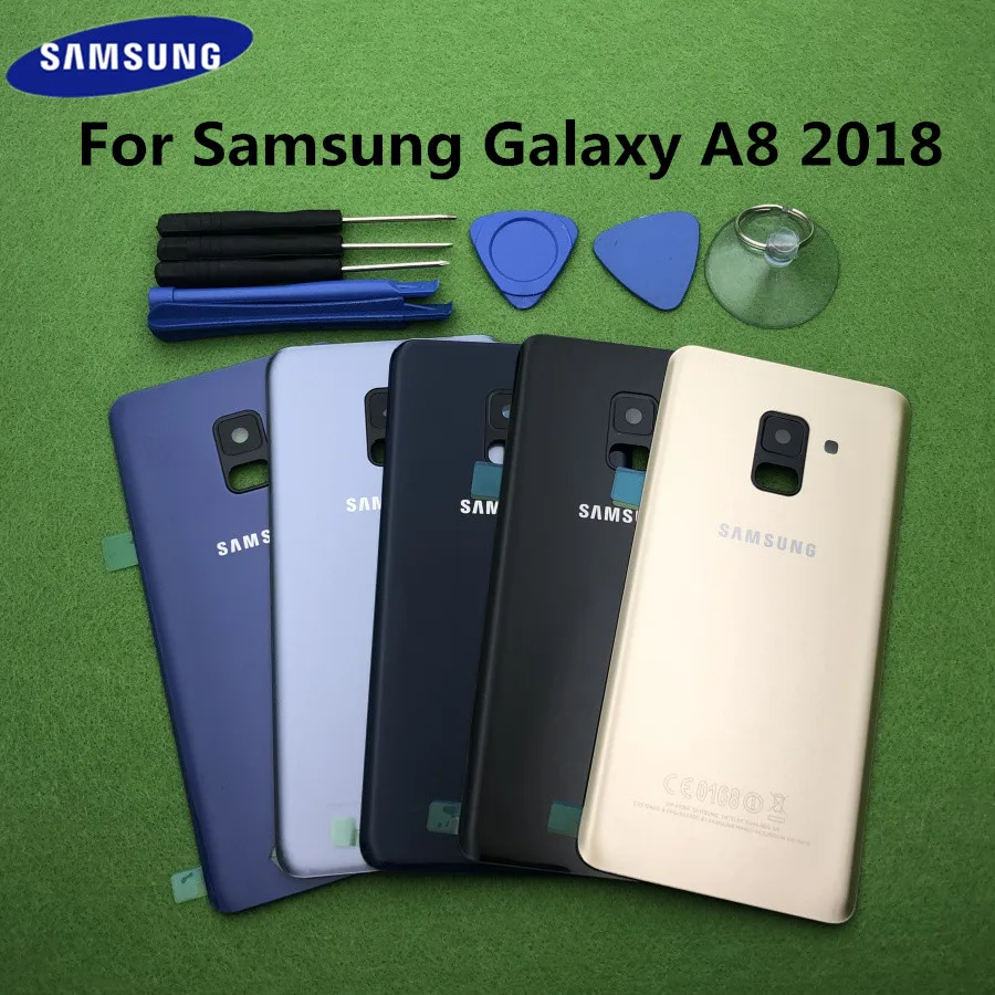 A8 задняя крышка батарейного отсека стеклянный корпус для Samsung Galaxy 2018 A530 SM A530F