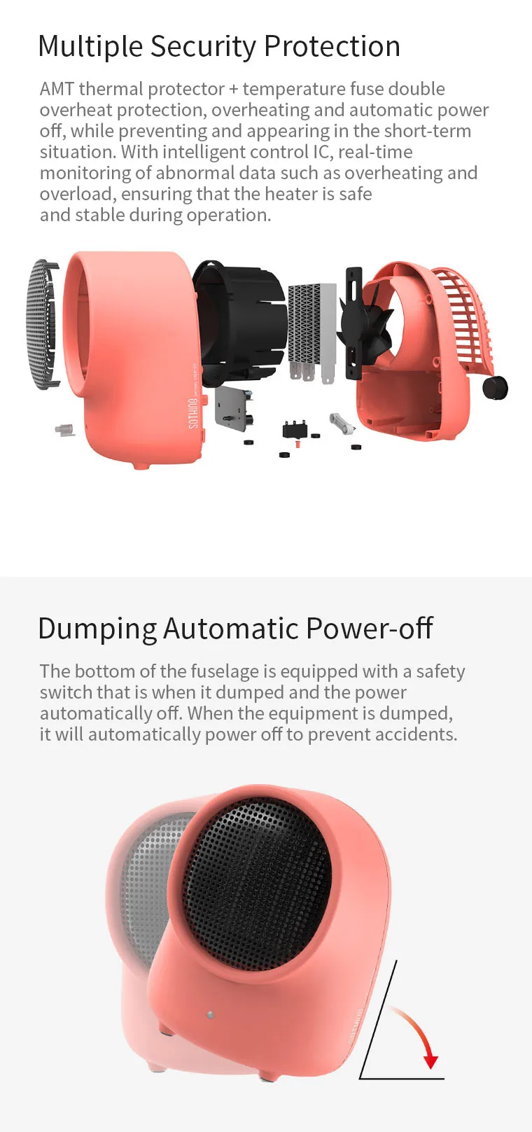 Xiaomi Mini Warmbaby 500 Вт Электрический обогреватель тепловентилятор Настольный удобный обогреватель радиатора для дома офиса зима