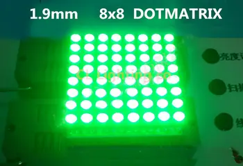 

High quality 8x8 green digital tube semi-outdoor 1.9mm LED Dot Matrix Display Common anode
