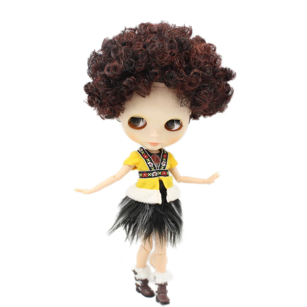 Ледяной DBS Blyth кукольные нет. BL9103/0362 шарнирное тело черный смешанный цвет красного
