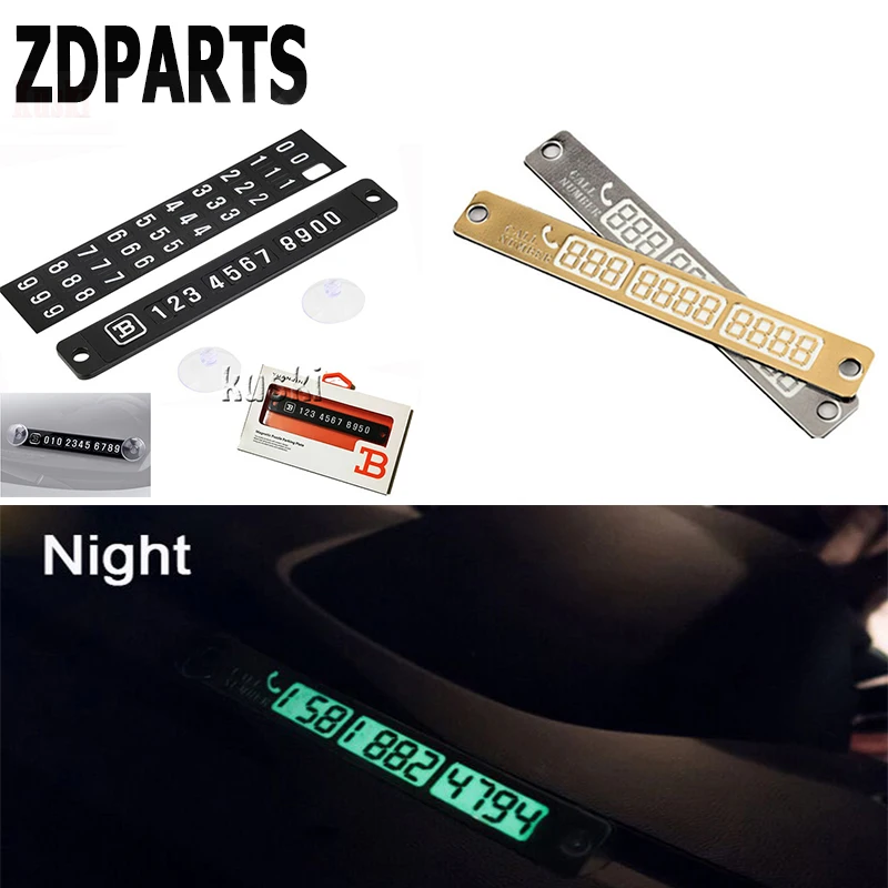 ZDPARTS автомобильная магнитная светящаяся Временная парковочная карта для Kia Rio Ceed