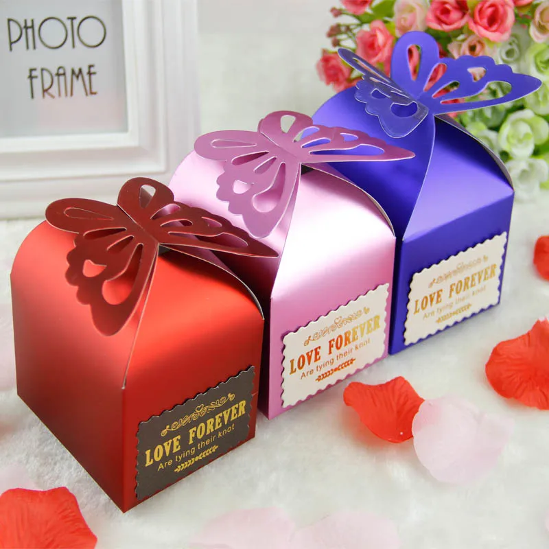 Fancy Butterfly Designed Wedding Sweet Box/ Box for Wedding Candy
