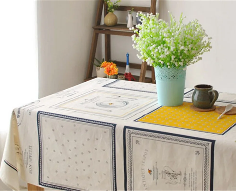  FUYA European French Table Cloth Nappe Table Cover Overlay Party Table Mats Pads Decorative Table C
