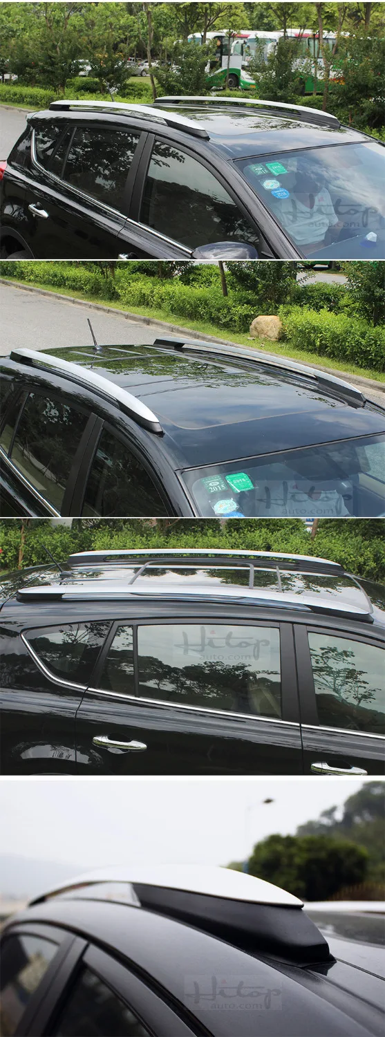 Багажник на крышу рейка для Toyota RAV4 2009 2012 или 2014 2018 авиационный алюминиевый сплав