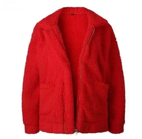 Пальто из искусственного меха женский осенне-зимний теплый толстый плюшевый женский жакет в стиле кэжуал верхняя одежда из искусственного меха - Цвет: style6