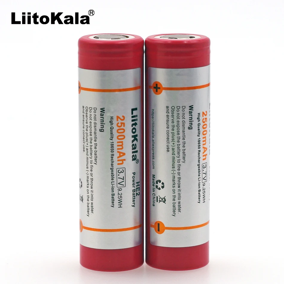 2PCS-Liitokala-HE2-18650-3-7V-2500mAh-rechargeable-high-capacity-battery-maximum-20A-pulse-35A-for (1)