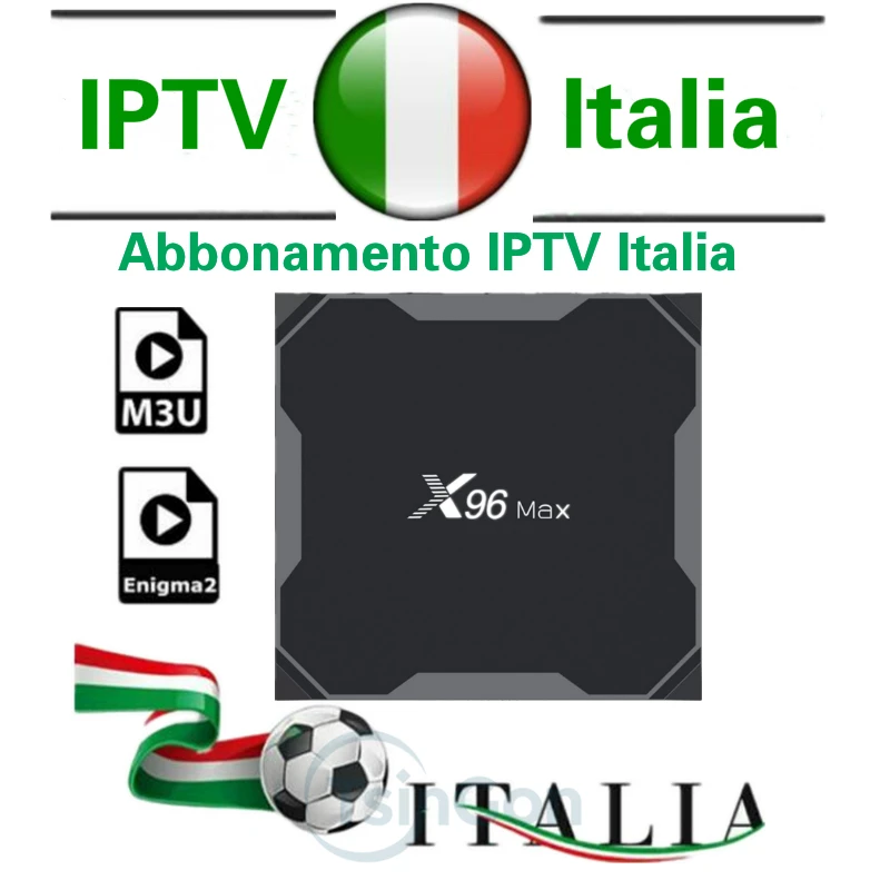 

X96max IPTV M3u Subscription Iptv Italy UK German French Spanish Mediaset Premium For Android Enigma2 Smart PC Linux TV Box