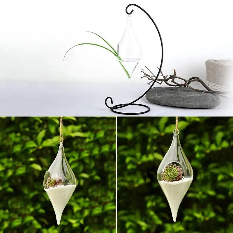 Hanging Glass Vase Terrarium Glass Containers Hydroponic Flower Vase