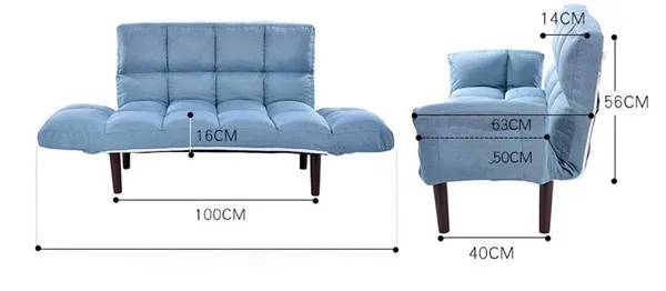 Современное кресло диван-кровать 5 Регулируемый угол лежащего задней части и рукоятки Гостиная мебель для дома небольшой двухместный диван кресло качалка