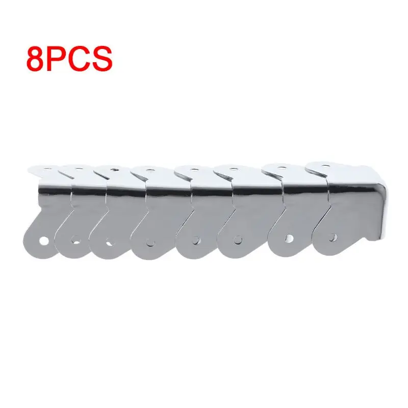 

8PCS Speaker Corner Protective Angle Cabinet Metal Music Instrument Guitar Amplifier Stage Parts Accessories F42D